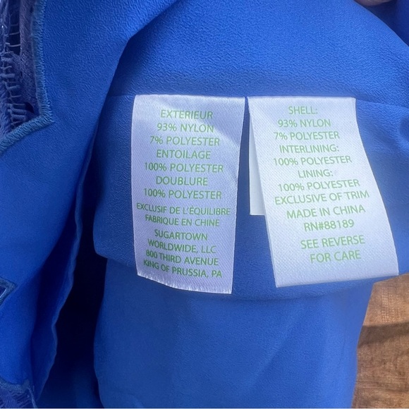 Lilly Pulitzer Alexa Shift Dress in Beckon Blue Lace Size 6 - Picture 6 of 7